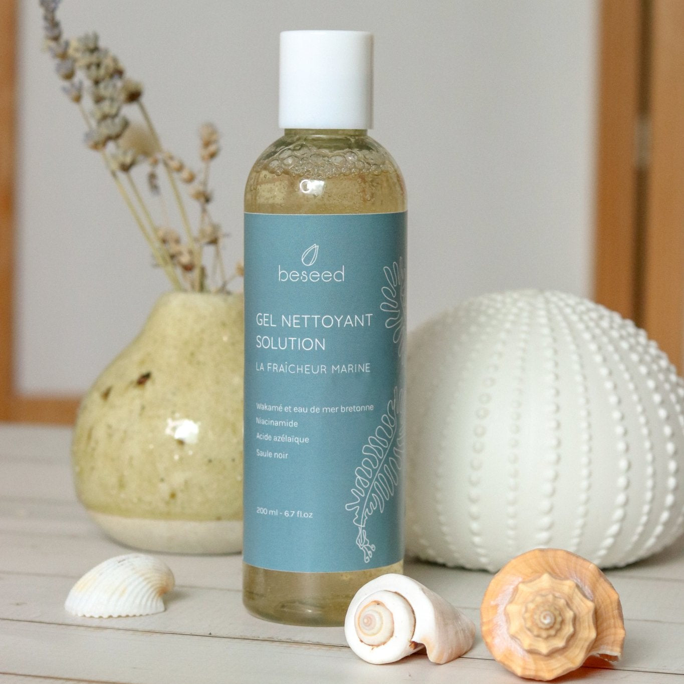 Gel nettoyant purifiant visage aux extraits marins bretons