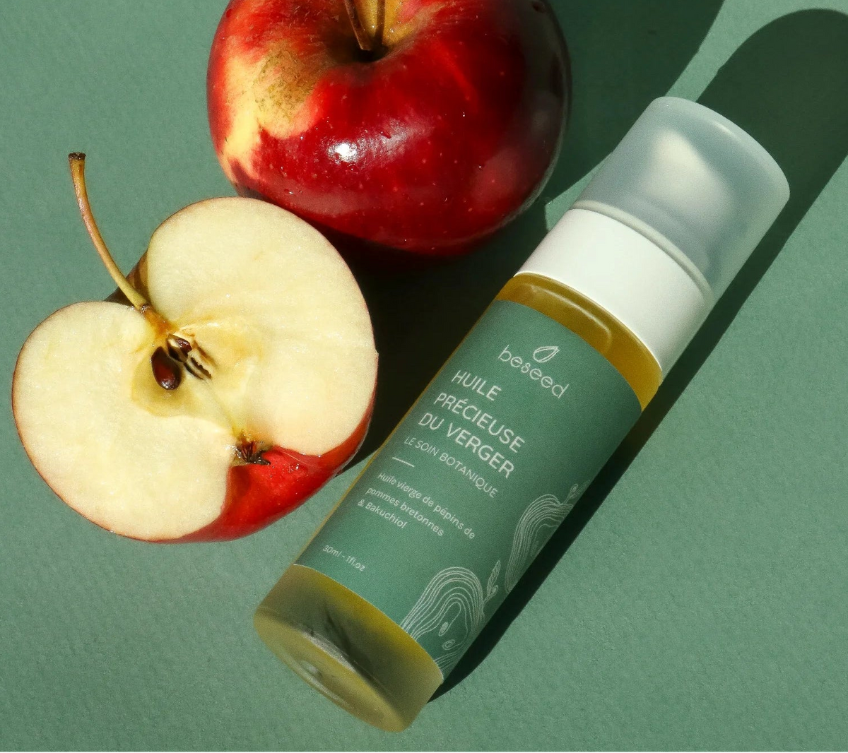 L'Huile précieuse du verger, le nouveau soin visage à la pomme bretonne de beseed