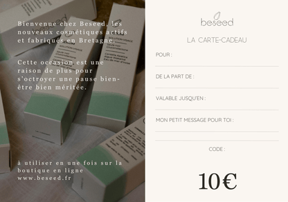 Cartes - cadeaux Beseed - Beseed