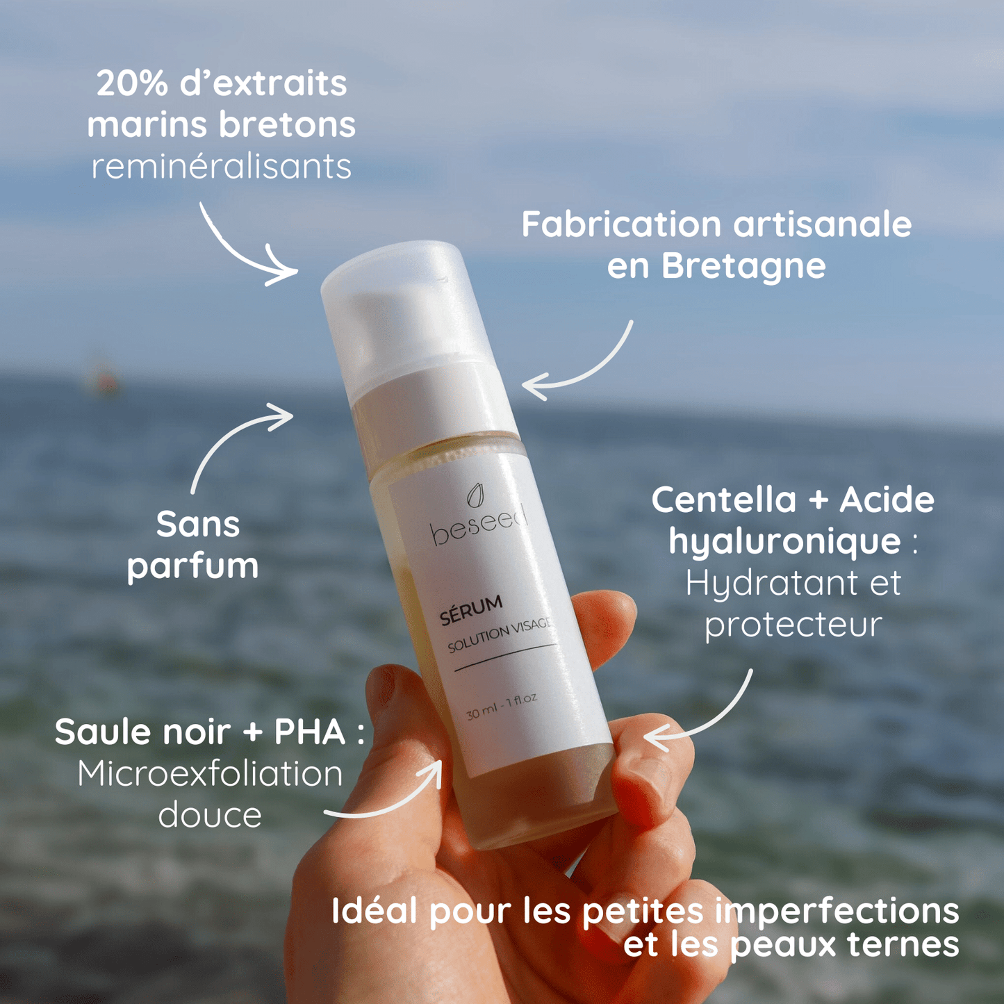 Sérum Solution Visage format cabossé - Beseed