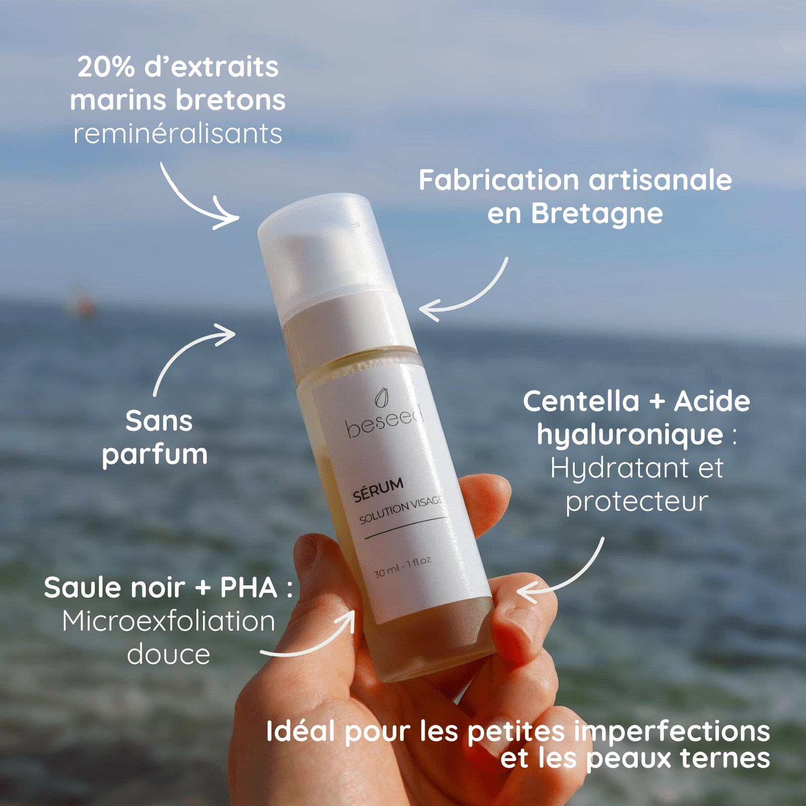 Sérum Solution Visage format cabossé - Beseed